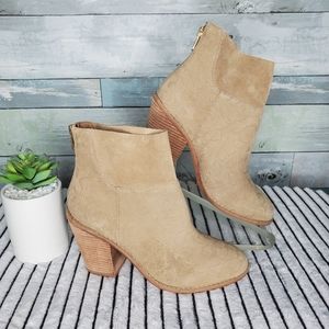 Anthropologie Embossed Leather Boots Size 7.5